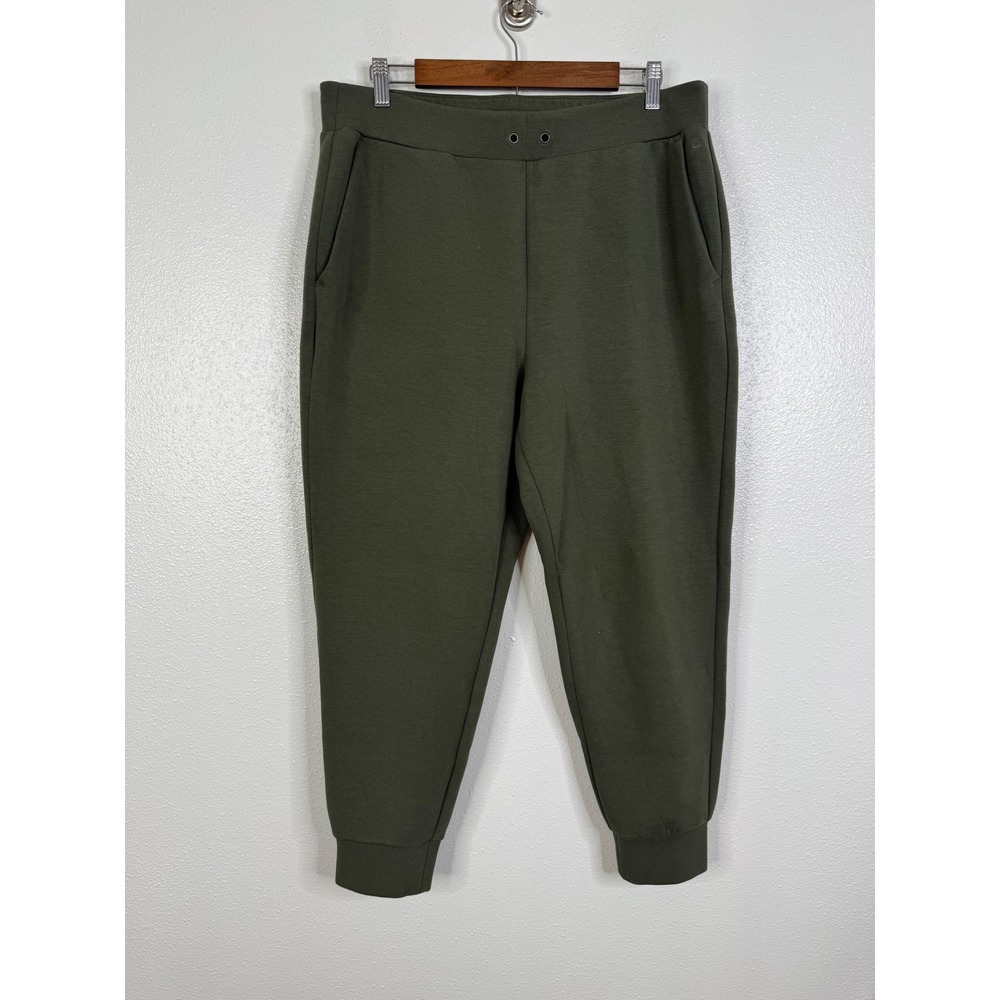 CALIA by Carrie Underwood Women Olive Green Jogger Pants Size L Stretch Active